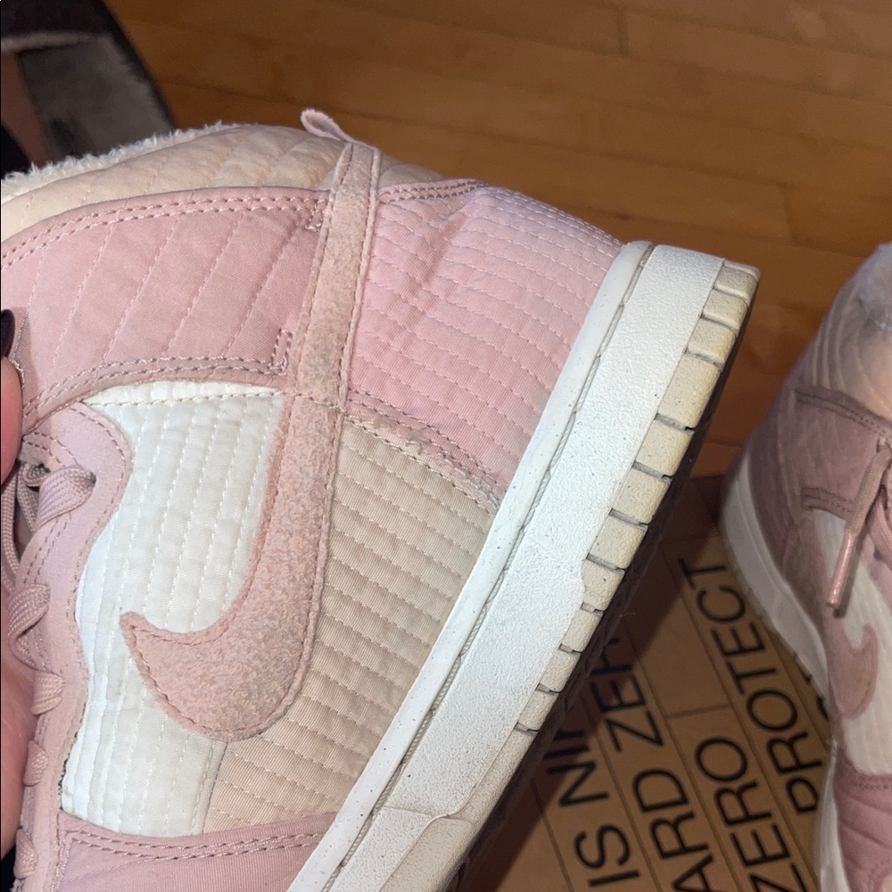 Women’s Pink and White Dunks - Picture 10 of 16